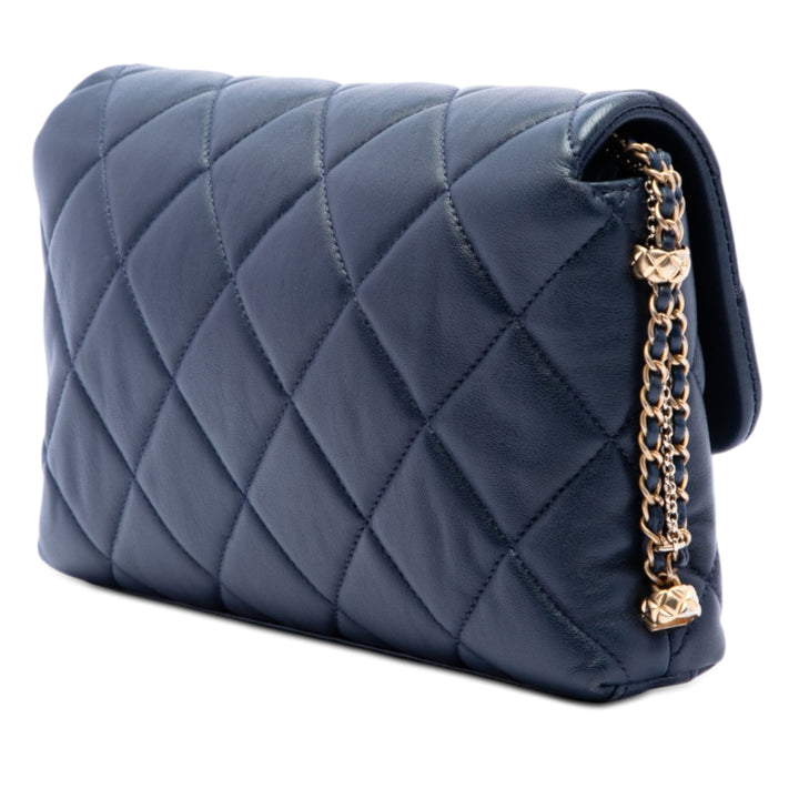 Chanel Matelassé Crush on Chaînes à rabat Cuir d'agneau