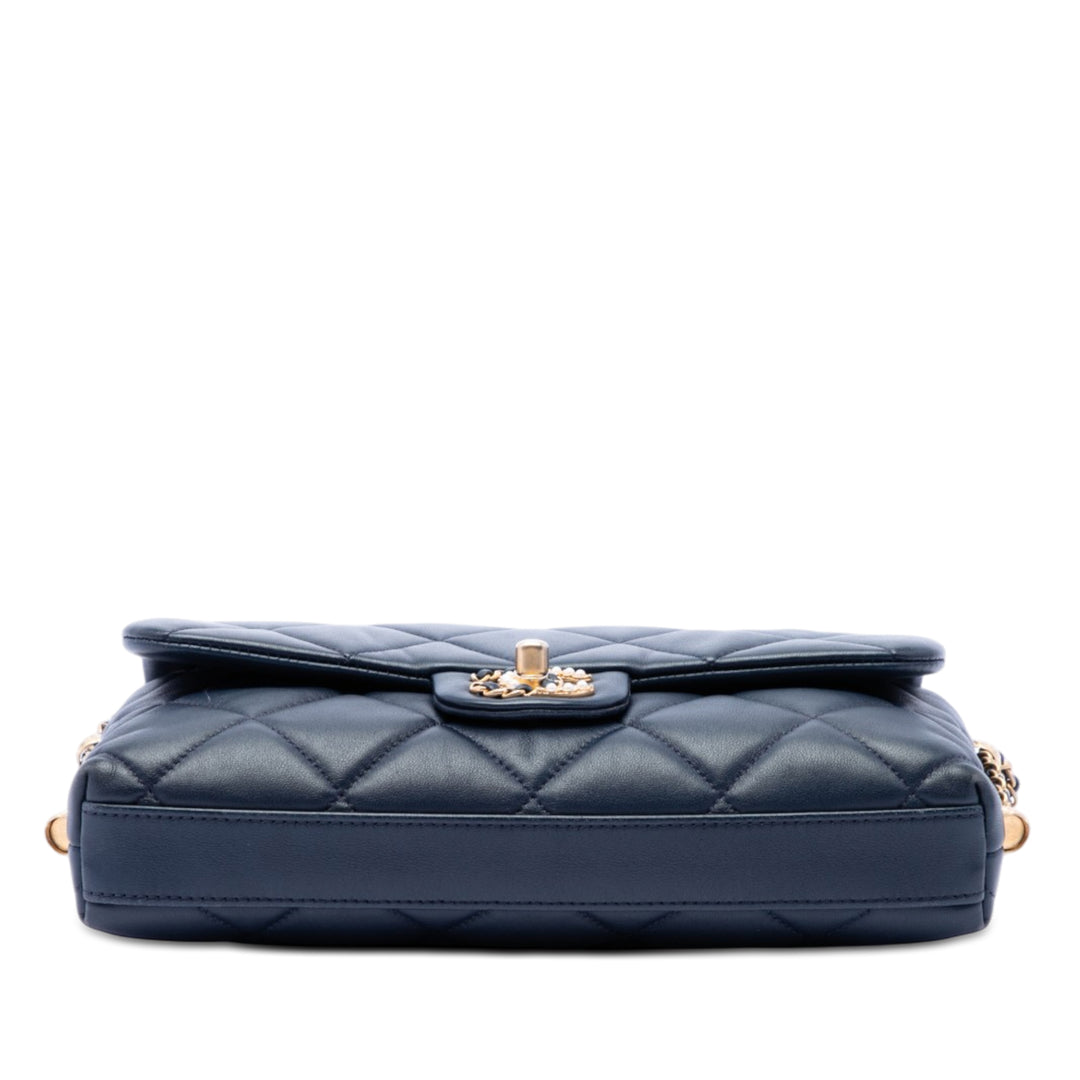 Chanel Matelassé Crush on Chaînes à rabat Cuir d'agneau