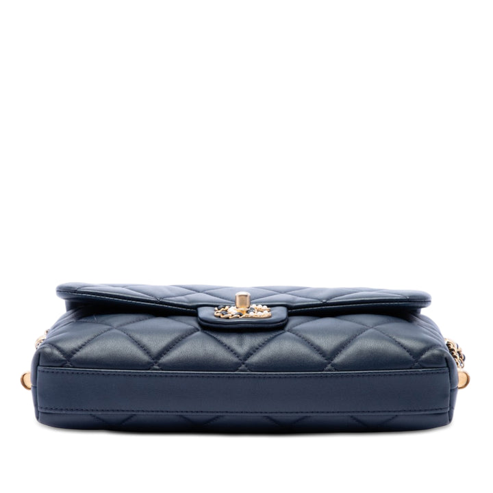 Chanel Matelassé Crush on Chaînes à rabat Cuir d'agneau