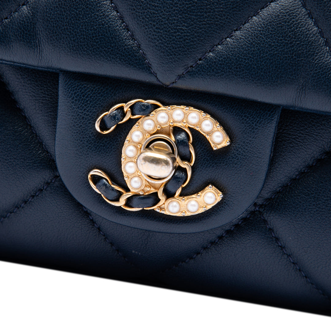 Chanel Matelassé Crush on Chaînes à rabat Cuir d'agneau