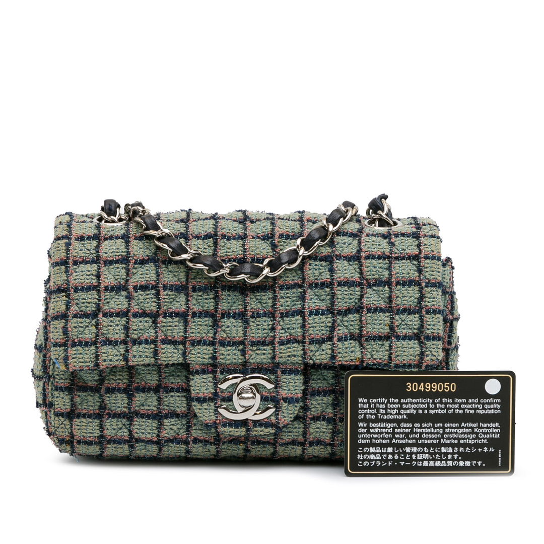 Chanel Mini Rectangular Classic Tweed Flap Vert – GABY PARIS Authentique