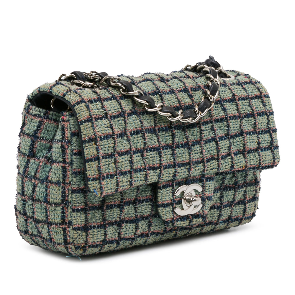 Chanel Mini Rectangular Classic Tweed Flap Vert – GABY PARIS Authentique