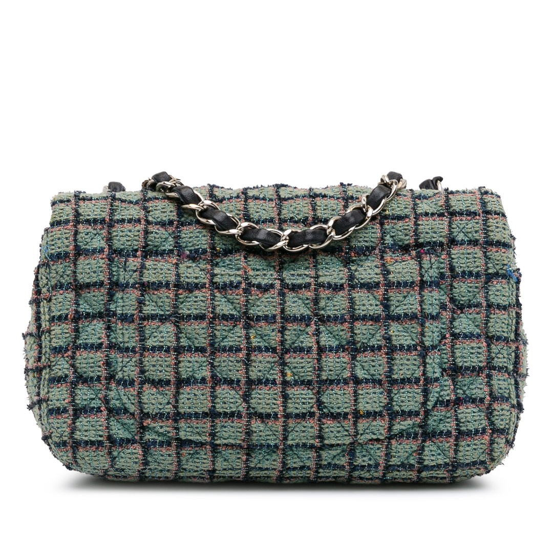 Chanel Mini Rectangular Classic Tweed Flap Vert – GABY PARIS Authentique