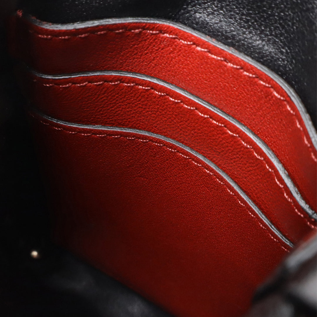 Valentino Cuir d'agneau Rockstud Spike Phone Étui Sac porté croisé