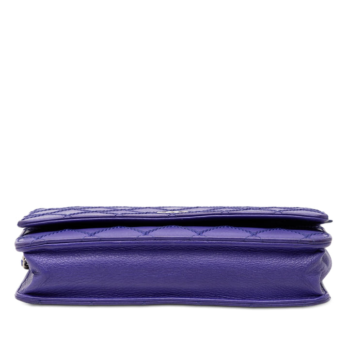 Chanel CC Matelassé Cuir de veau Fancy Wallet on Chain