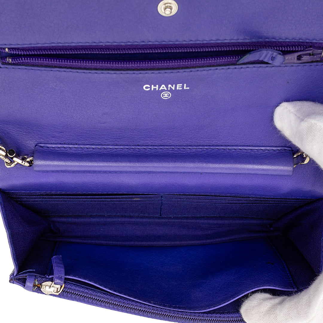Chanel CC Matelassé Cuir de veau Fancy Wallet on Chain
