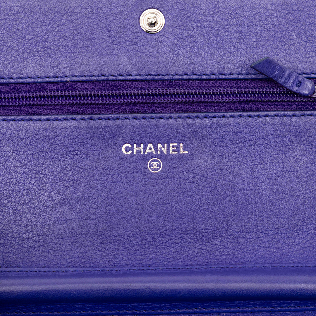 Chanel CC Matelassé Cuir de veau Fancy Wallet on Chain