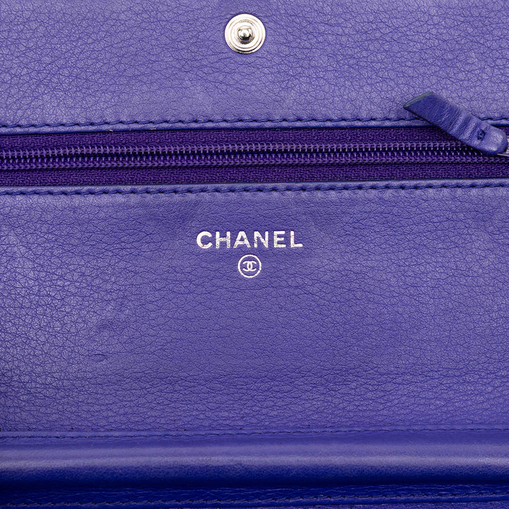 Chanel CC Matelassé Cuir de veau Fancy Wallet on Chain