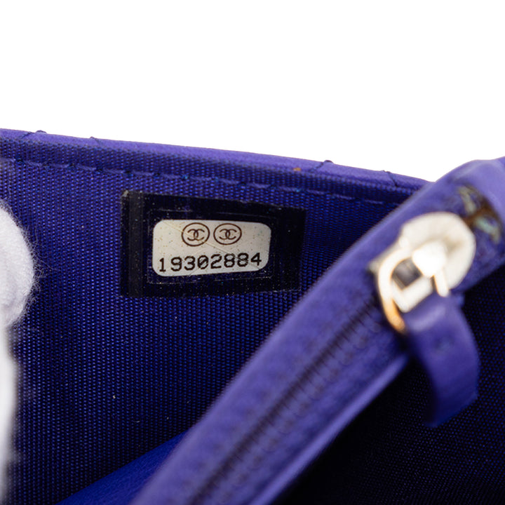 Chanel CC Matelassé Cuir de veau Fancy Wallet on Chain