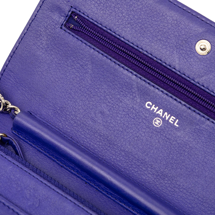 Chanel CC Matelassé Cuir de veau Fancy Wallet on Chain