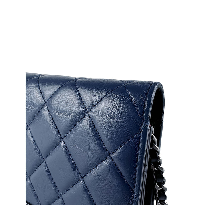 Chanel Bicolore Matelassé vieilli Gabrielle Wallet on Chain Cuir de veau Noir – vue 10 – GABY PARIS