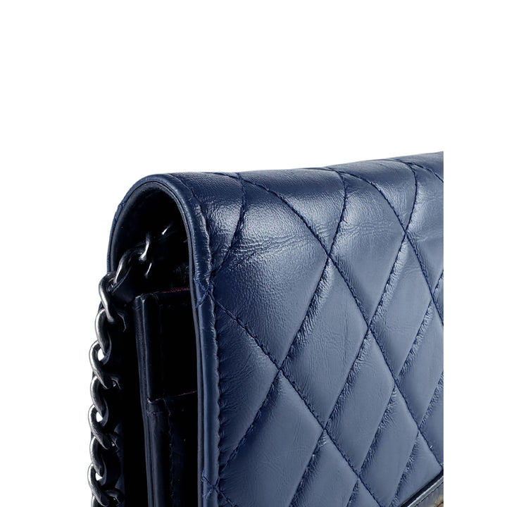 Chanel Bicolore Matelassé vieilli Gabrielle Wallet on Chain Cuir de veau Noir – vue 11 – GABY PARIS