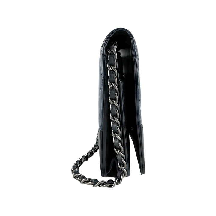 Chanel Bicolore Matelassé vieilli Gabrielle Wallet on Chain Cuir de veau Noir – vue 13 – GABY PARIS