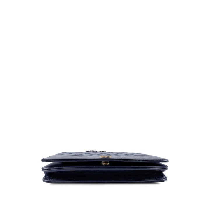 Chanel Bicolore Matelassé vieilli Gabrielle Wallet on Chain Cuir de veau Noir – vue 3 – GABY PARIS