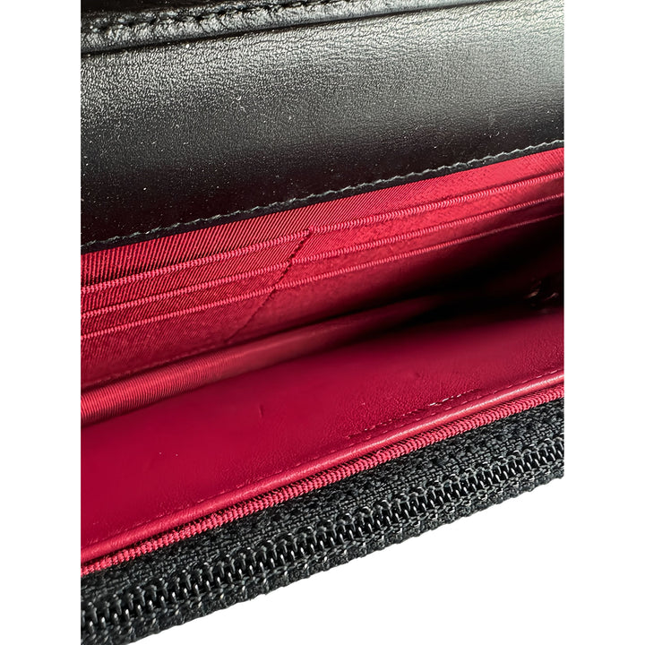 Chanel Bicolore Matelassé vieilli Gabrielle Wallet on Chain Cuir de veau Noir – vue 4 – GABY PARIS