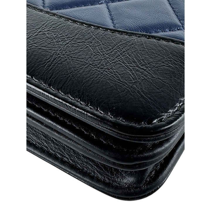 Chanel Bicolore Matelassé vieilli Gabrielle Wallet on Chain Cuir de veau Noir – vue 8 – GABY PARIS