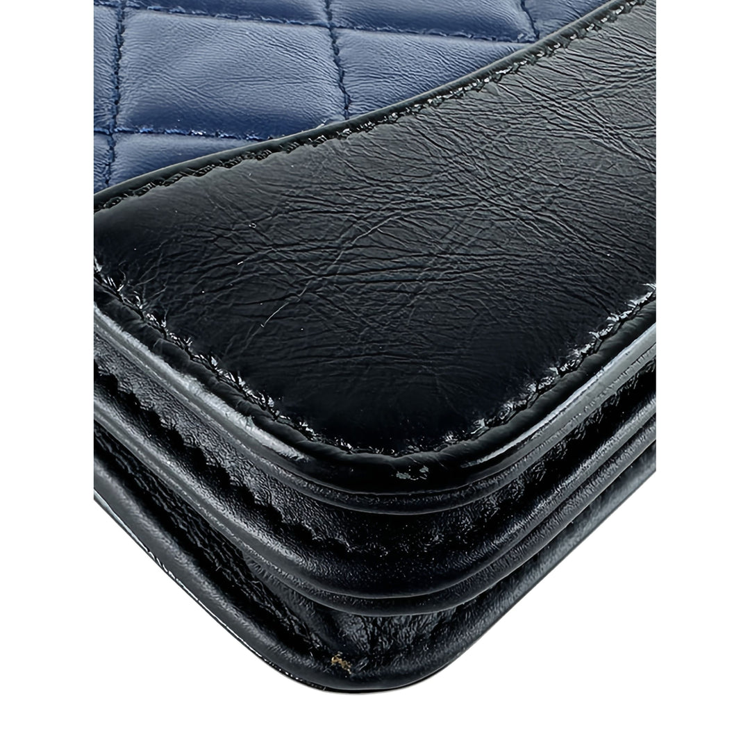 Chanel Bicolore Matelassé vieilli Gabrielle Wallet on Chain Cuir de veau Noir – vue 9 – GABY PARIS