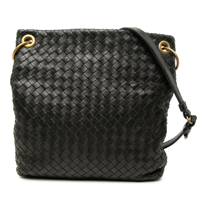 Bottega Veneta Sac bandoulière Intrecciato nappa Noir – vue principale – GABY PARIS