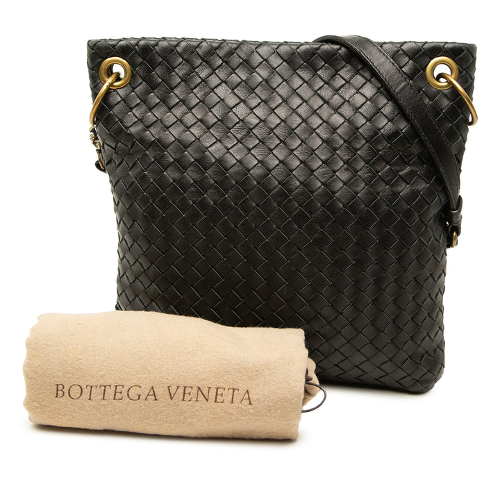 Bottega Veneta Sac bandoulière Intrecciato nappa Noir – vue 7 – GABY PARIS