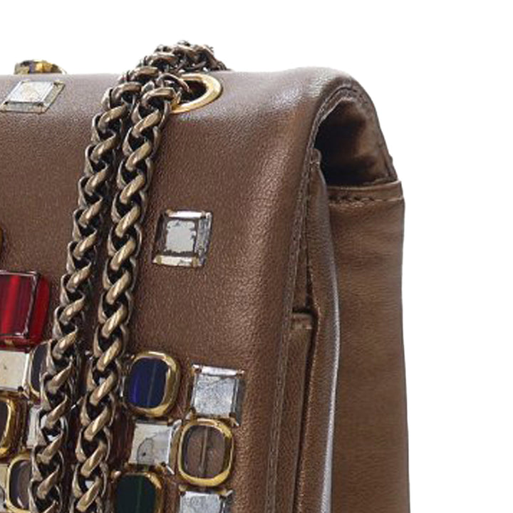 Chanel Paris Byzance Gripoix Bijoux Reissue 2.55 Cuir de veau Simple rabat 225