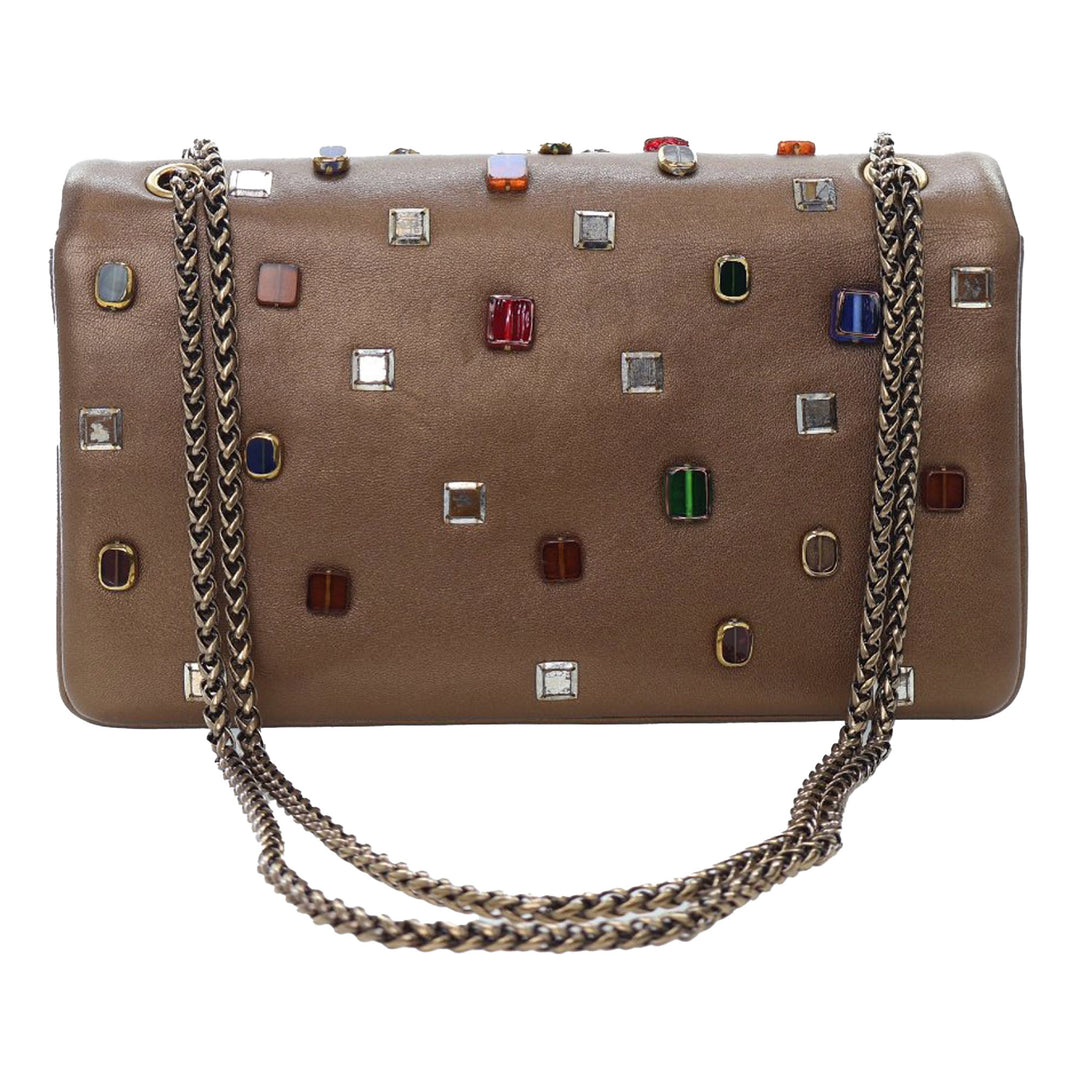 Chanel Paris Byzance Gripoix Bijoux Reissue 2.55 Cuir de veau Simple rabat 225