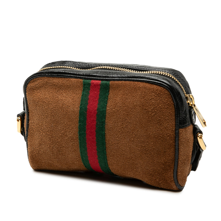 Gucci Mini Daim Web Ophidia Sac porté croisé