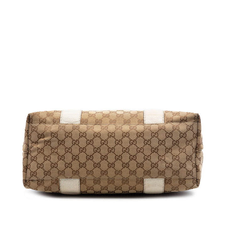 Gucci Medium GG Toile Bamboo Libeccio Cabas