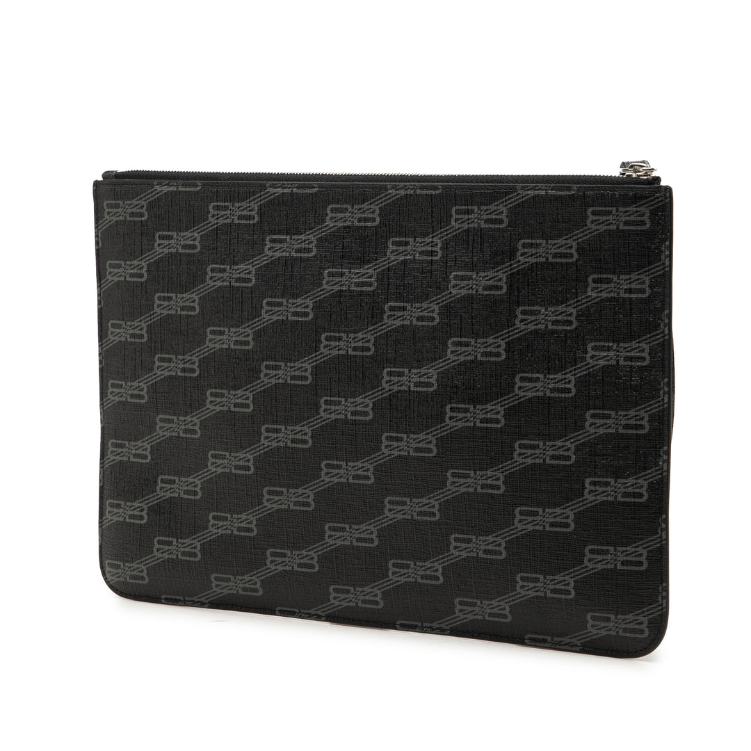 Balenciaga Wristlet Pochette BB Monogram Noir – vue 2 – GABY PARIS