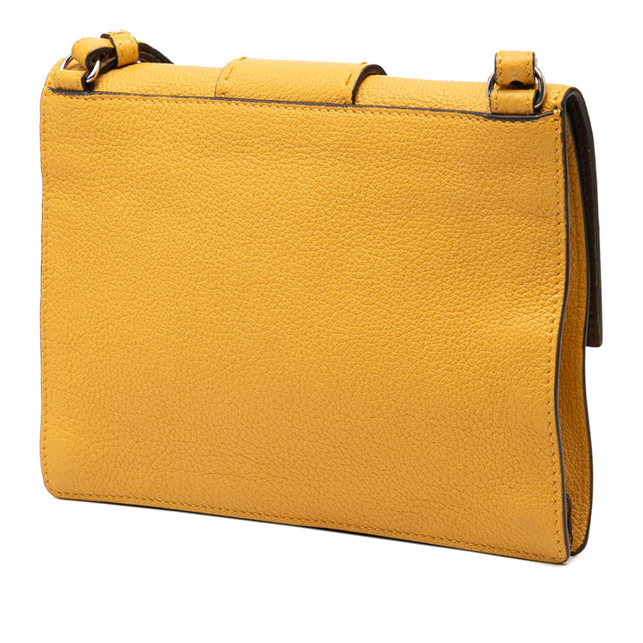 Fendi Selleria Plat Baguette Sac Jaune – vue 2 – GABY PARIS