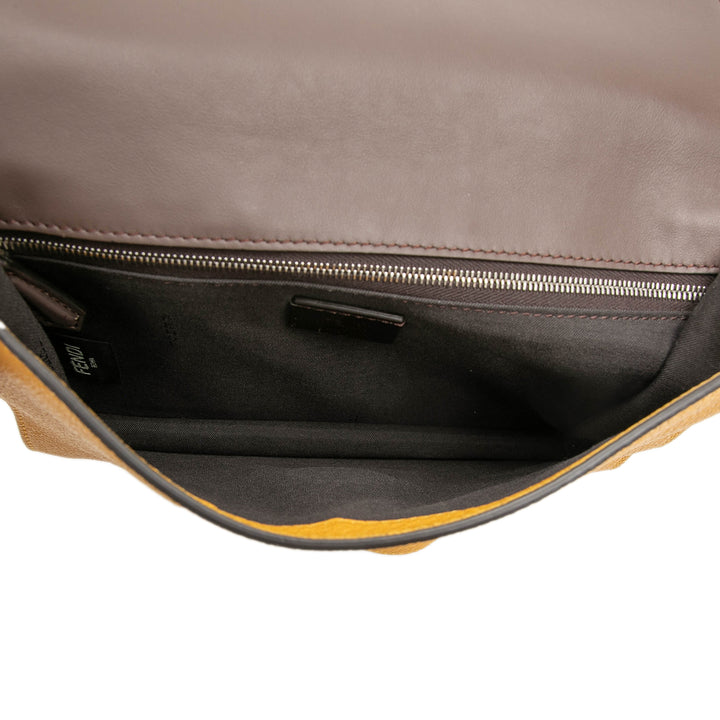 Fendi Selleria Plat Baguette Sac Jaune – vue 4 – GABY PARIS