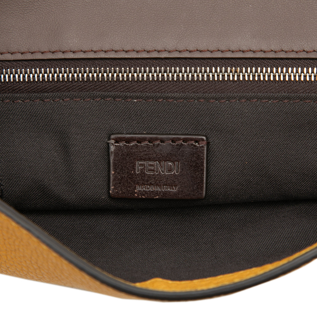Fendi Selleria Plat Baguette Sac Jaune – vue 5 – GABY PARIS