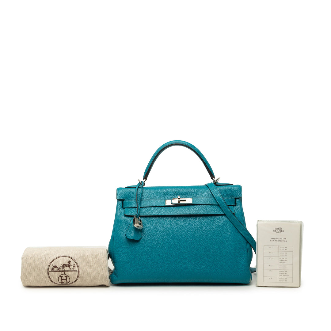 Hermès Kelly II Retourne 32 Cuir Clémence