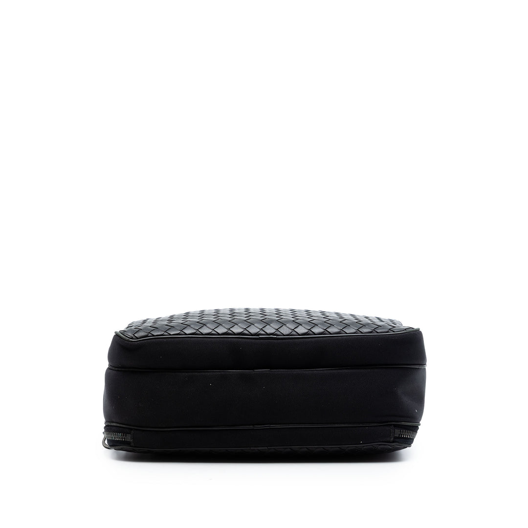 Bottega Veneta Nappa Intrecciato à finitions Toile Messenger Sac