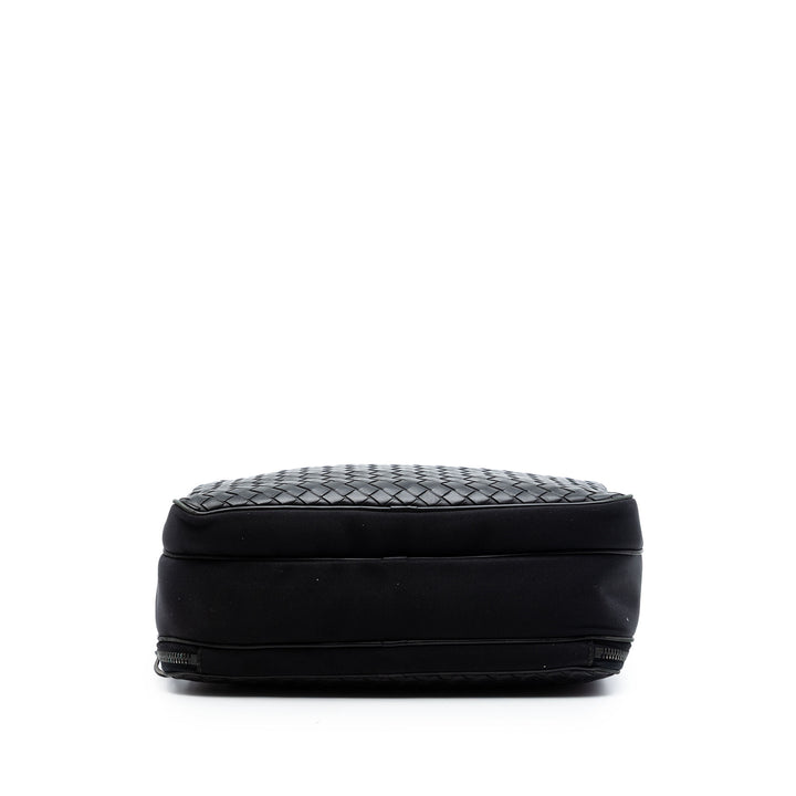 Bottega Veneta Nappa Intrecciato à finitions Toile Messenger Sac