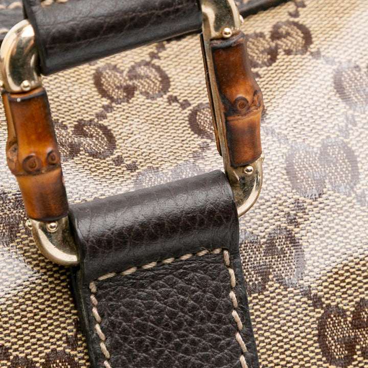 GG Crystal Abbey D Ring Tote Brown - Gaby Paris