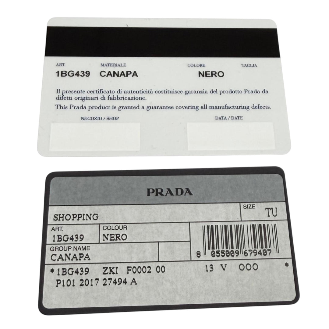 Canapa Logo Cabas Petit Noir