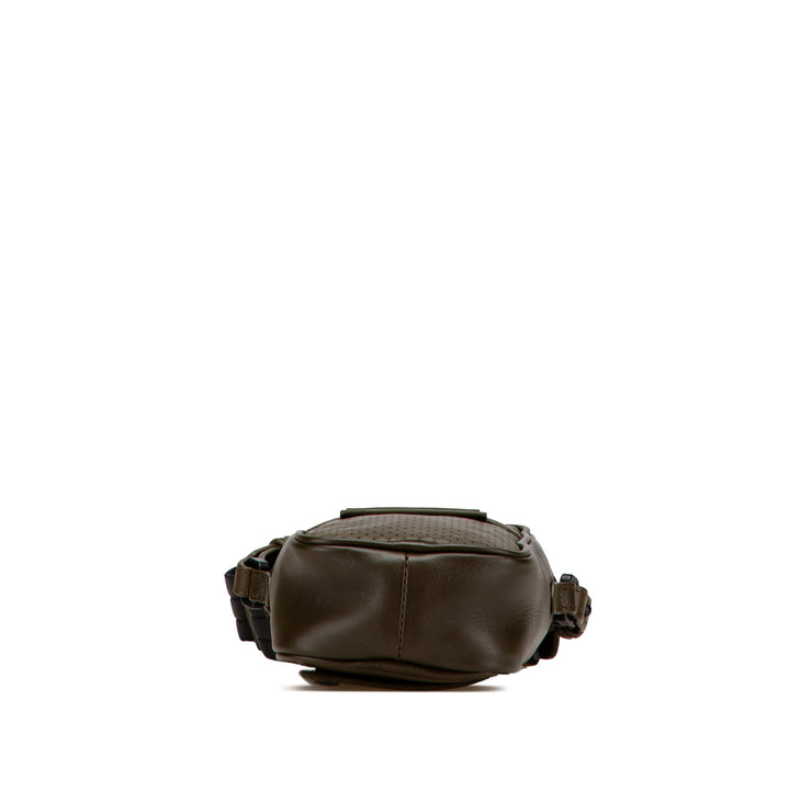Perforated Calfskin Leggero Crossbody Brown - Gaby Paris