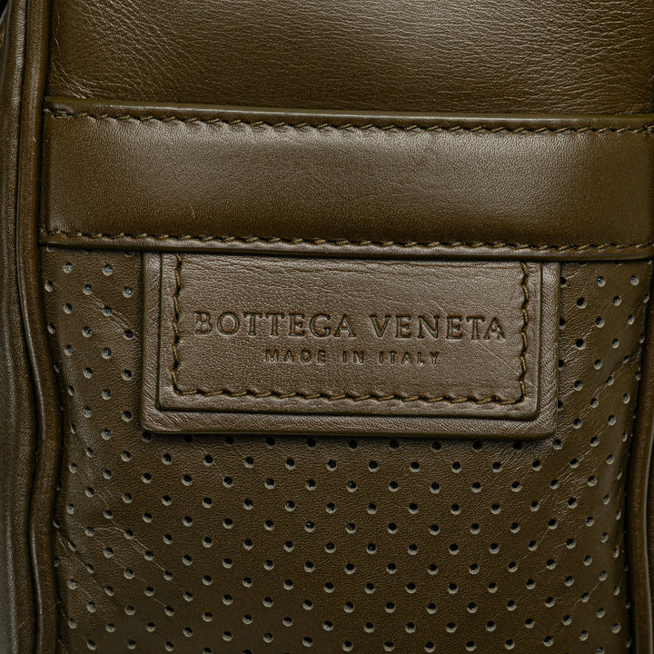 Perforated Calfskin Leggero Crossbody Brown - Gaby Paris