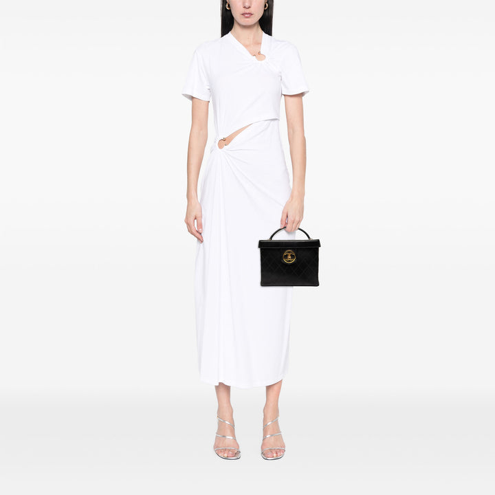 Chanel CC Surpiqué Cuir de veau Turnlock Vanity