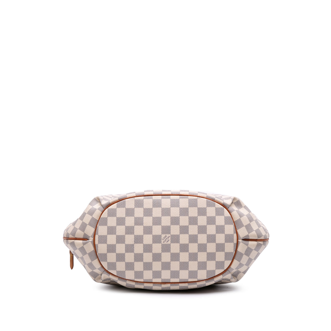 Damier Azur Riviera MM White - Gaby Paris
