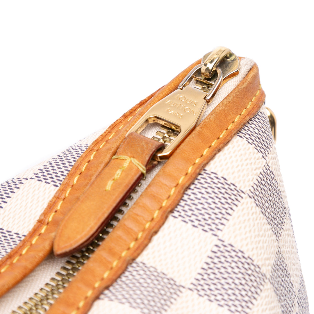 Damier Azur Riviera MM White - Gaby Paris