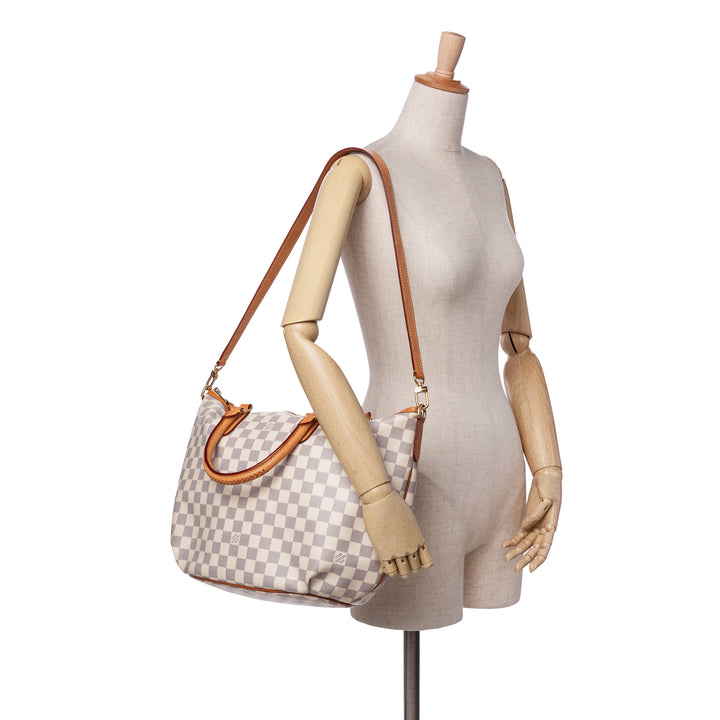 Damier Azur Riviera MM White - Gaby Paris