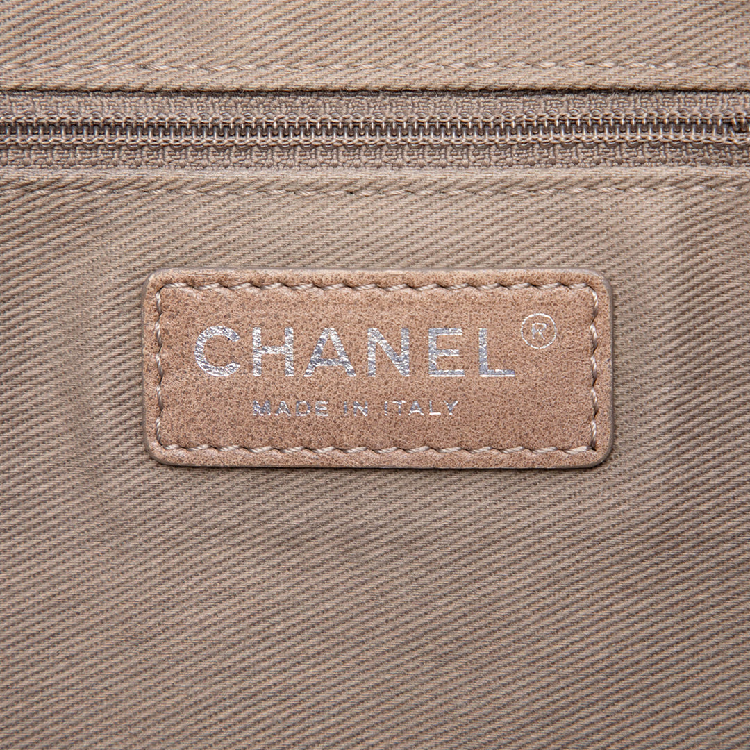 Chanel CC Matelassé Poche Cabas Grand Cuir de veau