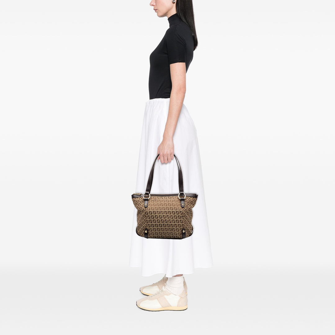 Fendi Zucchino Cabas Marron