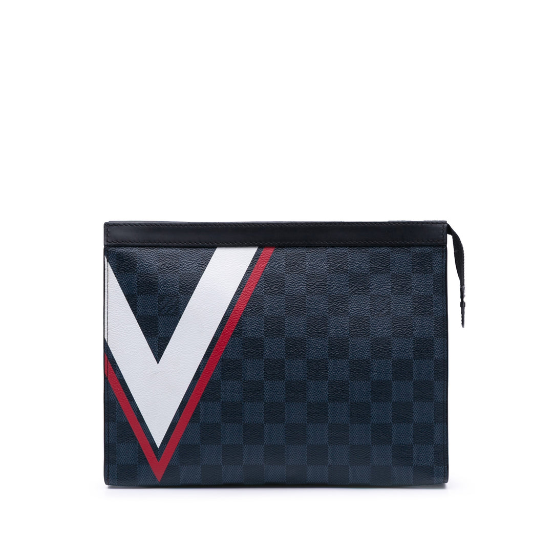 Damier Graphite Americas Cup Voyage Pouch MM Black - Gaby Paris