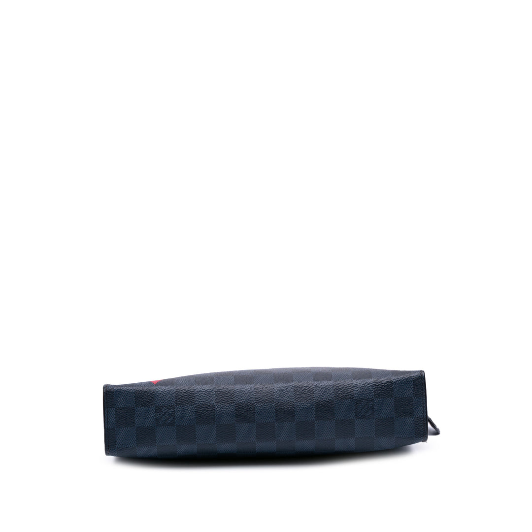 Damier Graphite Americas Cup Voyage Pouch MM Black - Gaby Paris