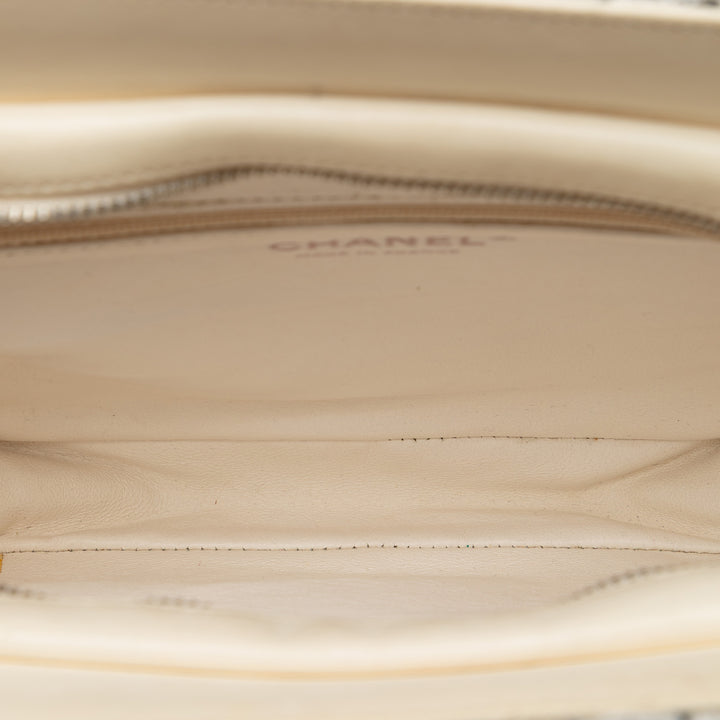 Chanel Tweed et Resin Zipped Shopping Sac
