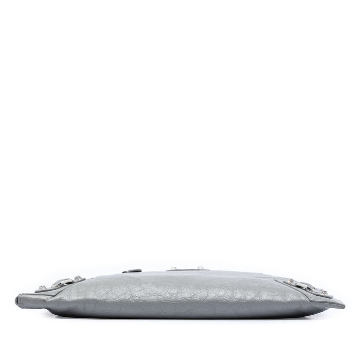 Balenciaga Cuir d’agneau Motocross Giant 12 Zip Around Flat Pochette