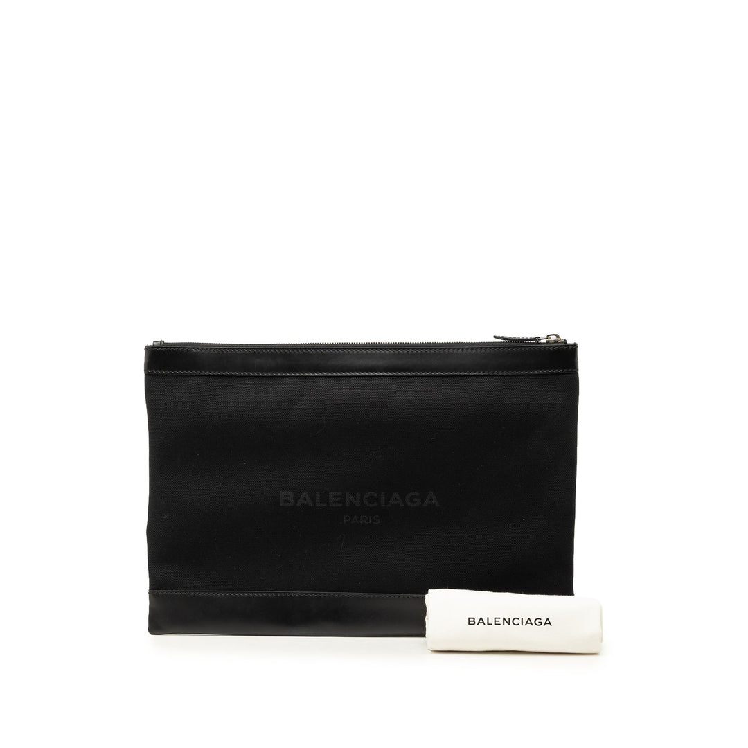 Balenciaga Toile Clip Pochette L