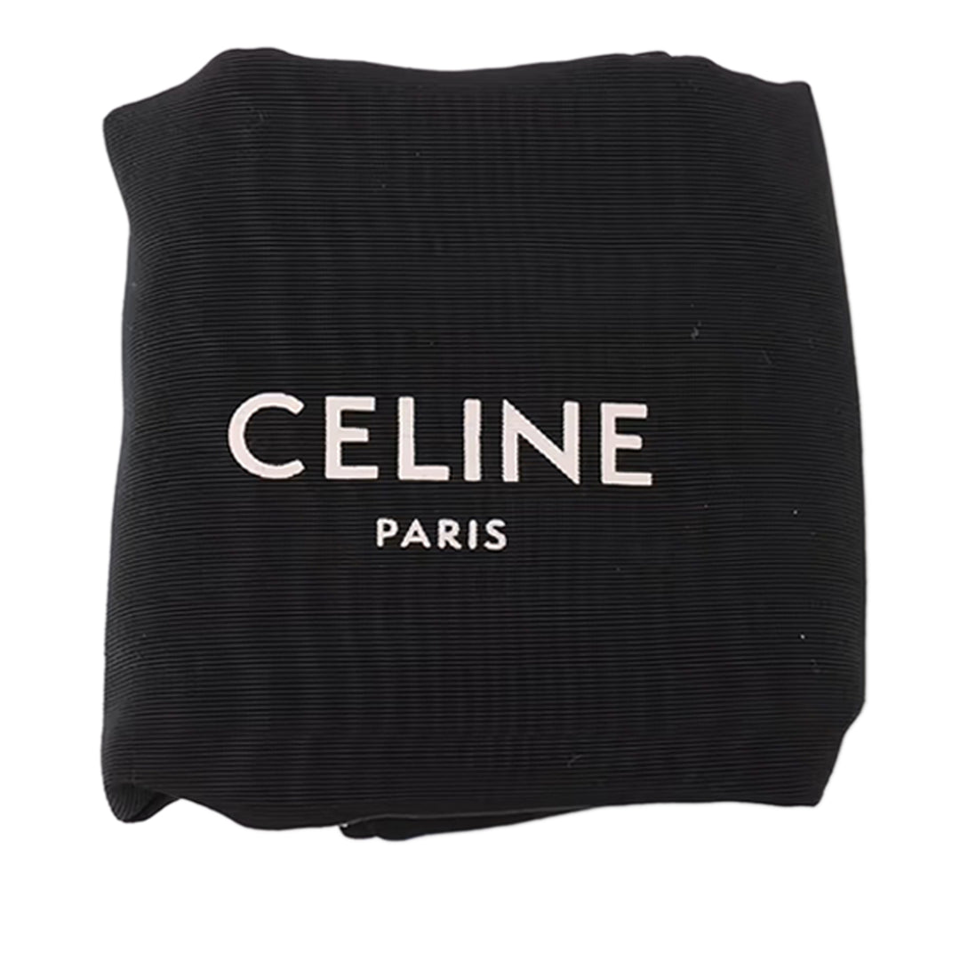 Celine Smooth Cuir de veau Logo Triangle Sac porté croisé